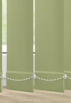 Trinity (Blackout), Soft Green - Vertical Blind Slats